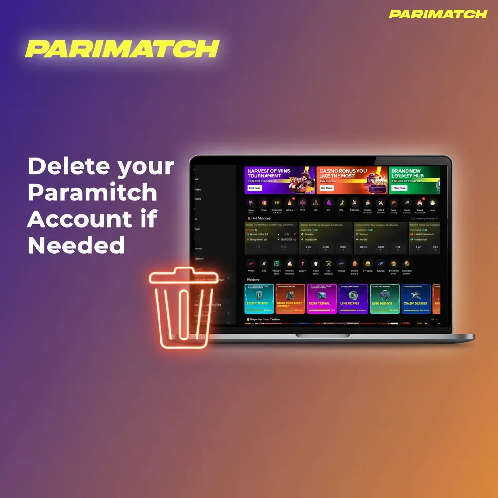 How to delete or close your Parimatch India account safely.