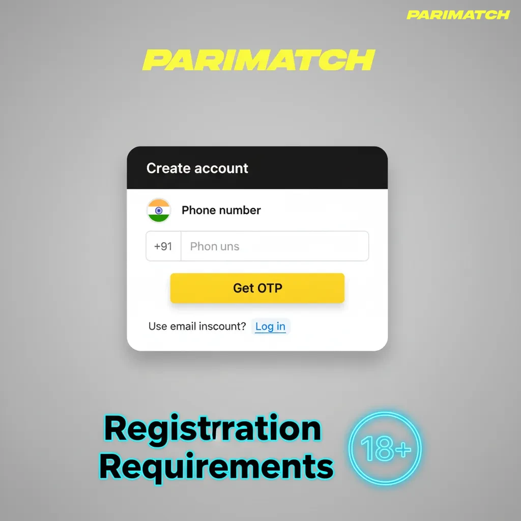 Parimatch India registration requirements — 18+, KYC, ID, address proof.