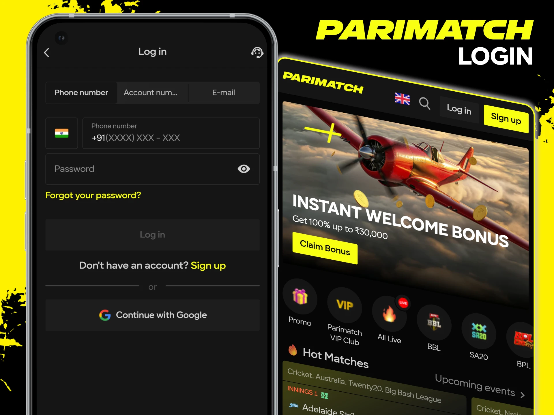 Access your account using the Parimatch app login guide.