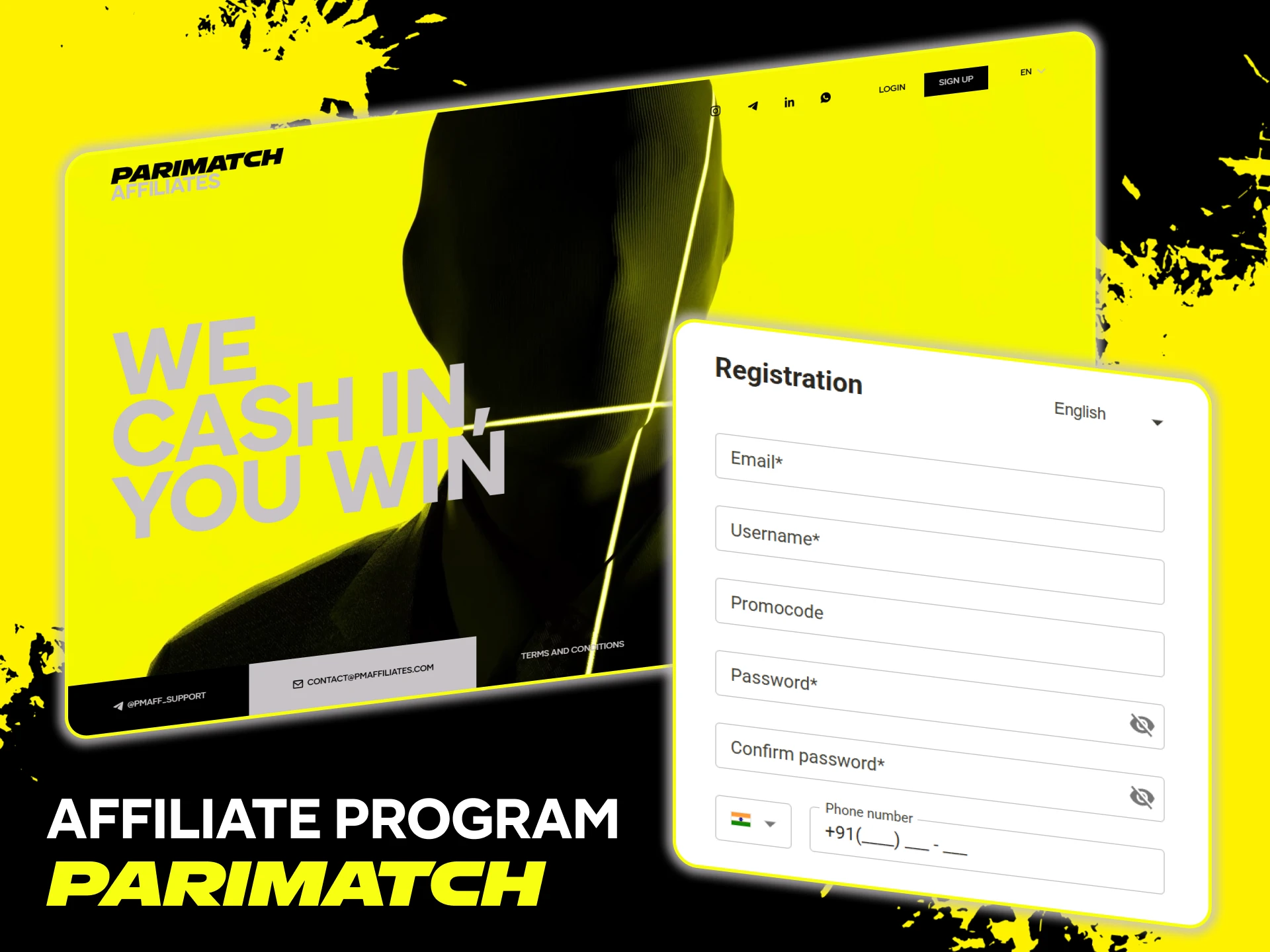 Become a partner through the Parimatch Affiliate Program and earn money.