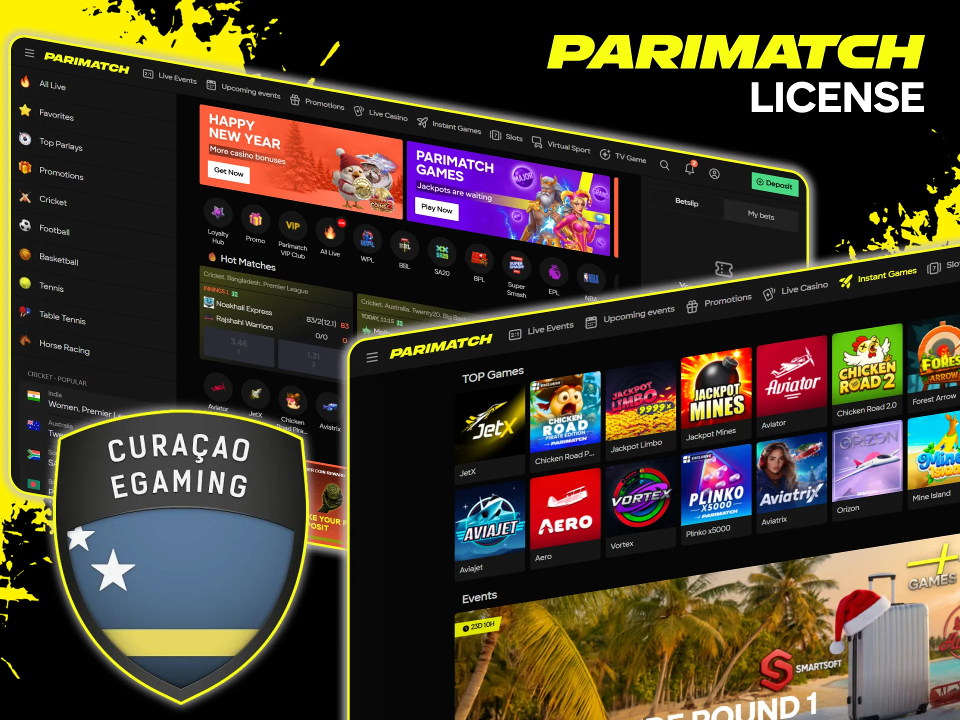 Parimatch operates under an official license in India.