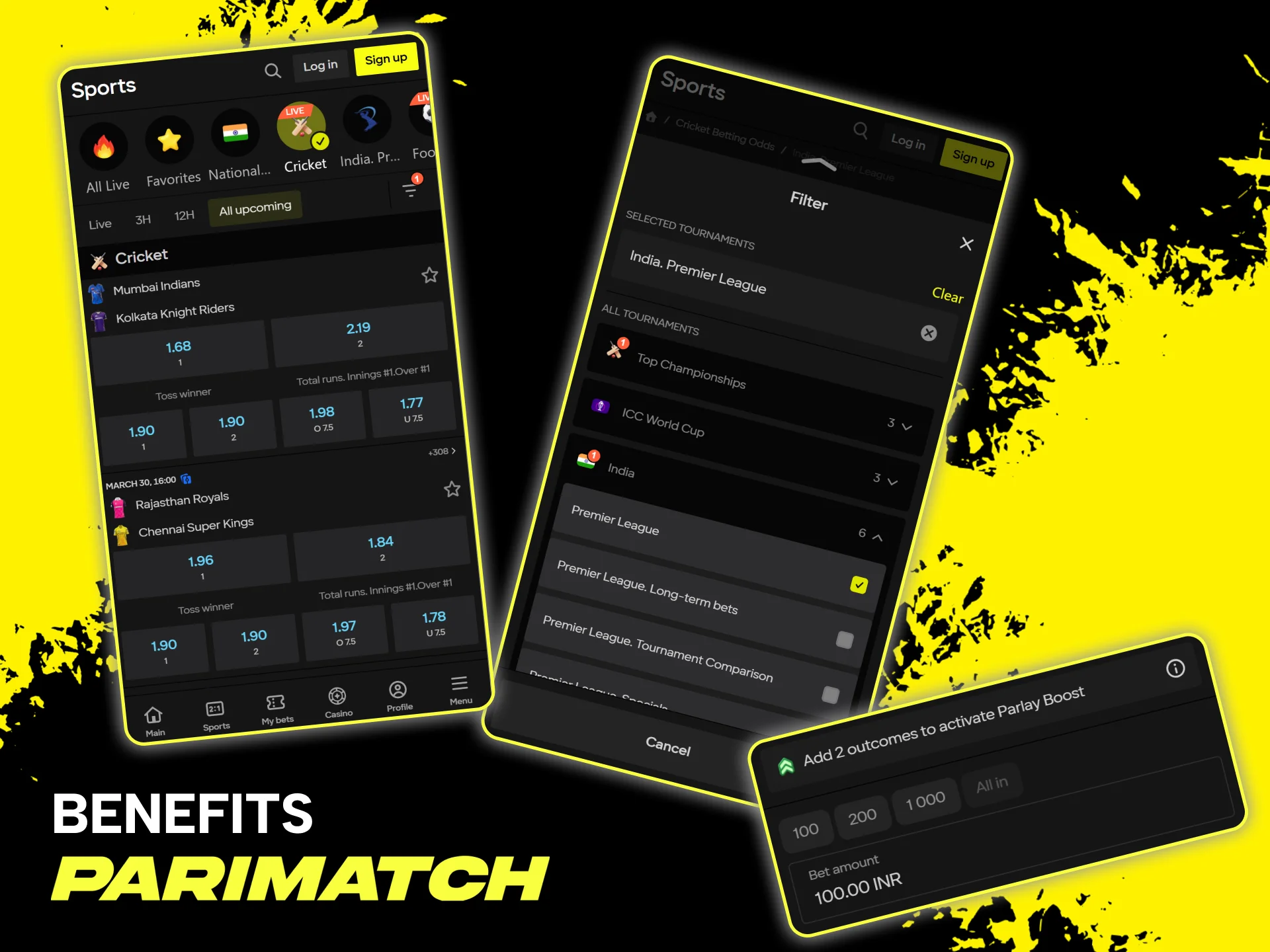 Take advantage of premium betting benefits on the best IPL matches at Parimatch.