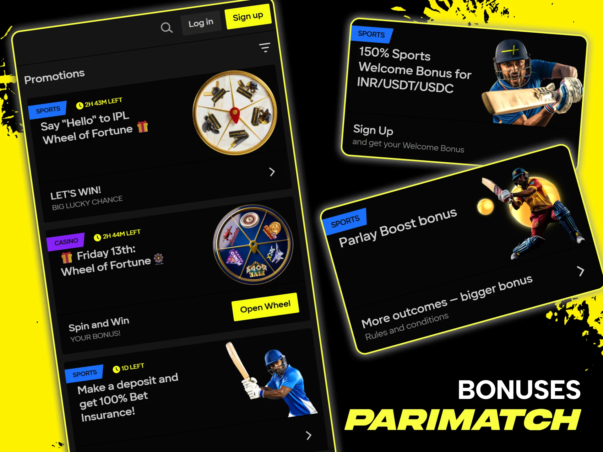 Place your first bet on the IPL and get a lucrative sports welcome bonus from Parimatch.